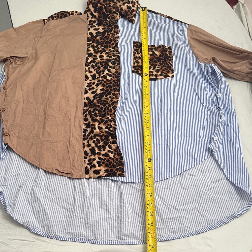 Unbranded Multicolor Mixed Print Button Down Shirt - image 7